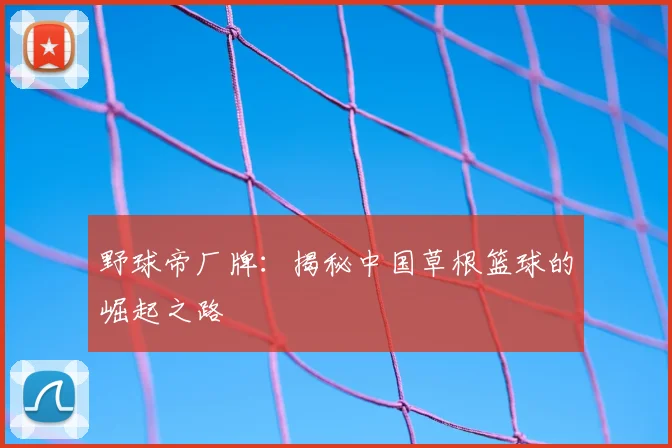 野球帝厂牌：揭秘中国草根篮球的崛起之路